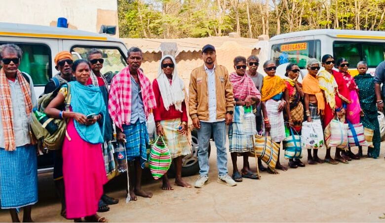 नियद नेल्लानार गांवों के 14 ग्रामीणों के जीवन में आई रोशनी: नक्सल प्रभावित किस्टाराम और मुकर्रम जैसे अंदरूनी क्षेत्रों के मरीजों को मिली नई दृष्टि…..